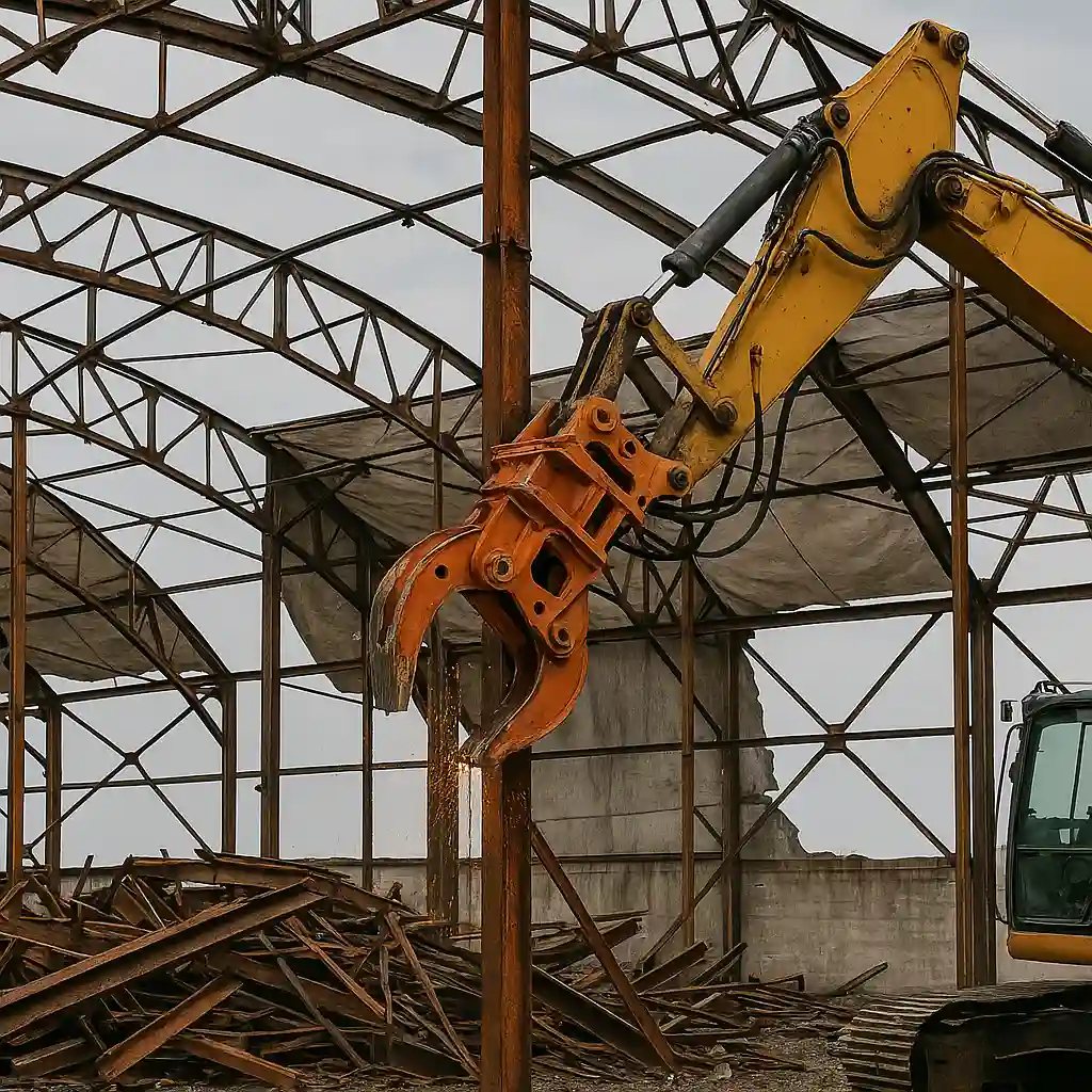 Демонтаж металоконструкцій та вивезення металобрухту у Києві та Київській області