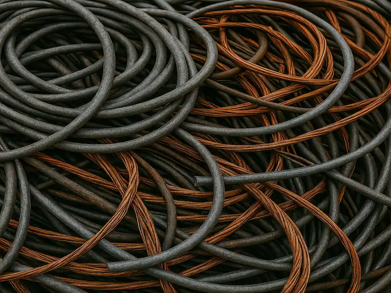 Кабель алюмінієвий, мідний нечищений